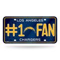 Rico Industries Los Angeles Chargers License Plate #1 Fan Special Order 6734533326